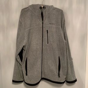 Men’s Gray with Black trim Fleece Jacket